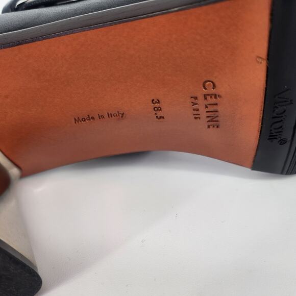 Céline by Phoebe Philo Silver Heel Leather Sandals 38.5 – Made in Italy - Picture 7 of 16